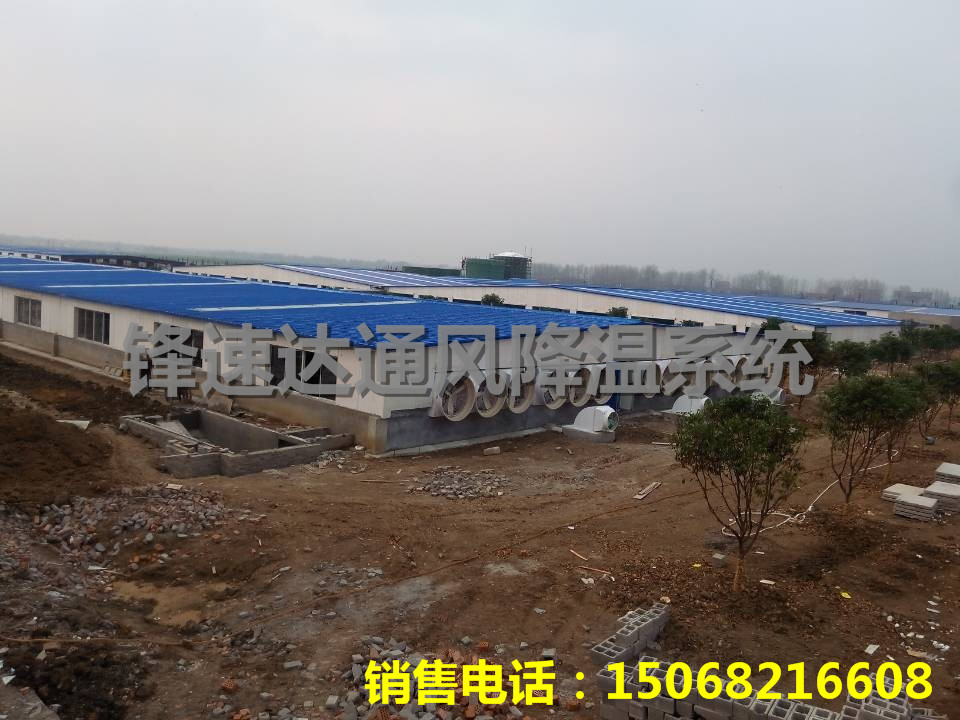豬舍地溝風機安裝案例